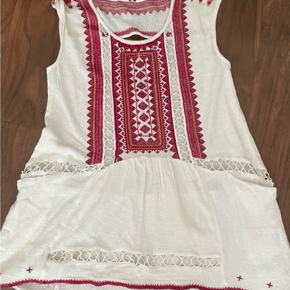 Free People Embroidered Tunic Dress - Picture 5 of 5